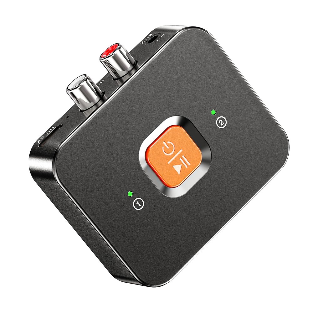 6.0 Bluetooth to RCA Adapter for Stereo Receiver-Long Range Low Latency Bluet...