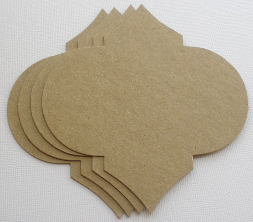 {4} *DIAMOND NOTES* Style 11 - Labels / Mat Frames - Bare Chipboard Die Cuts