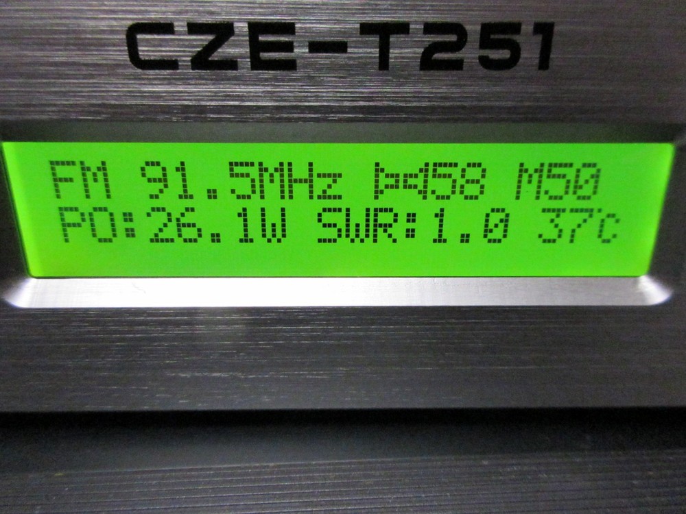 Professional CZE-T251 25W FM Transmitter Stereo Broadcast-U.S.A.