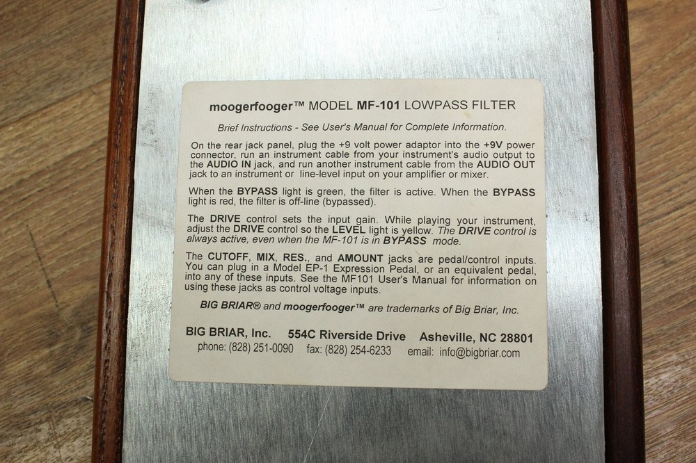 MOOG MF-101 Low-Pass Filter [2546]