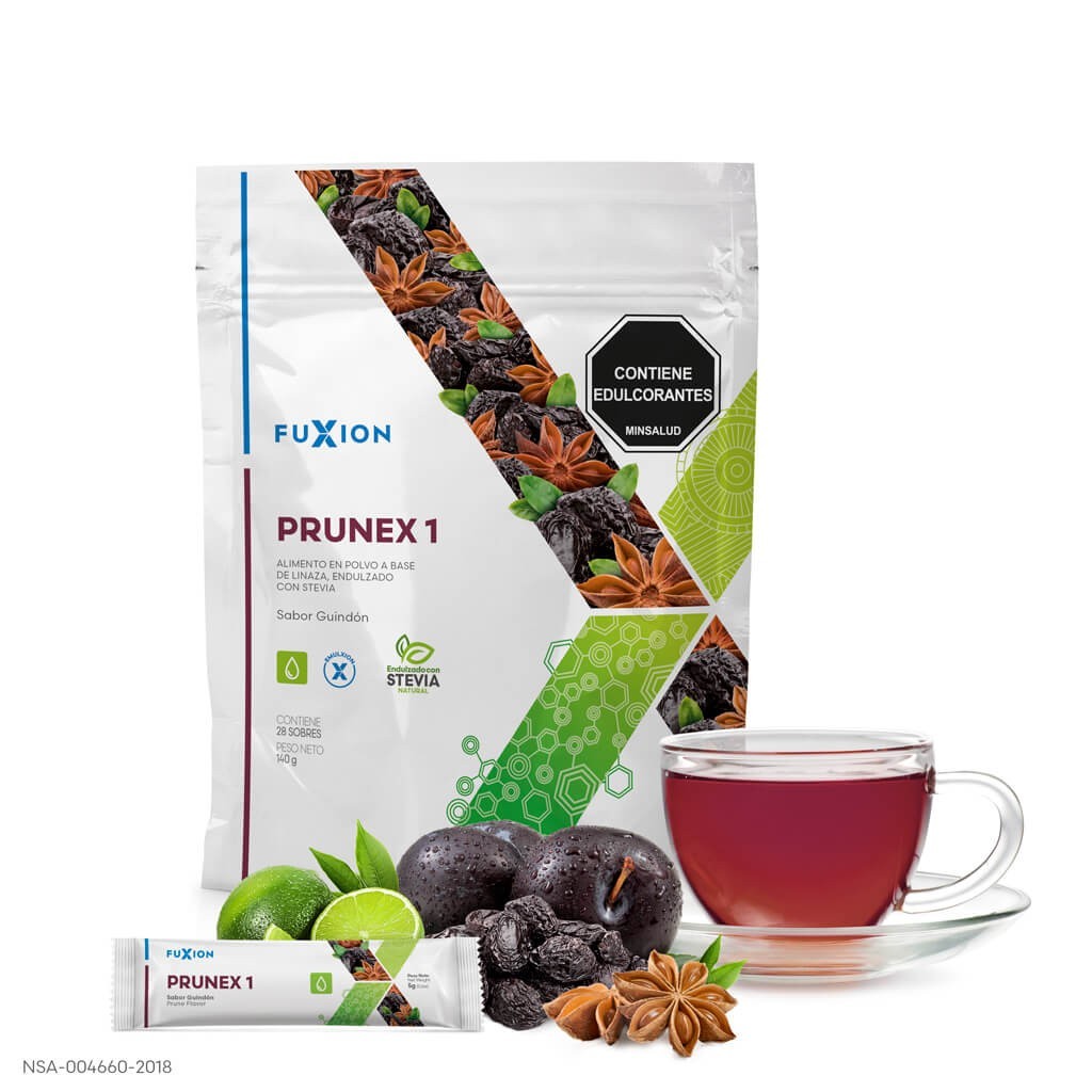 Fuxion Prunex 1 Detox, Limpieza de Colon, 28 sachets.