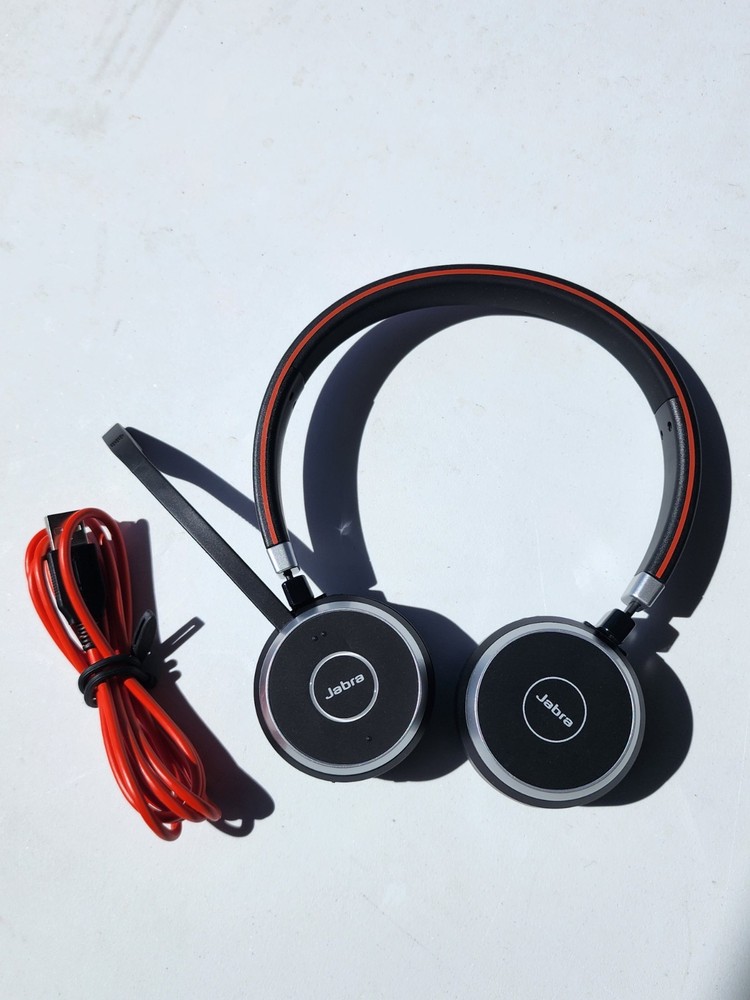 Jabra Evolve 65 HSC018W MS Stereo Wireless Bluetooth Headset WORKS