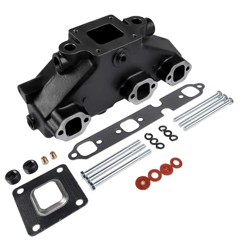 2PCS Exhaust Manifold Dry Joint Riser for Mercruiser GM 4.3 V6 2002-UP 864612T01