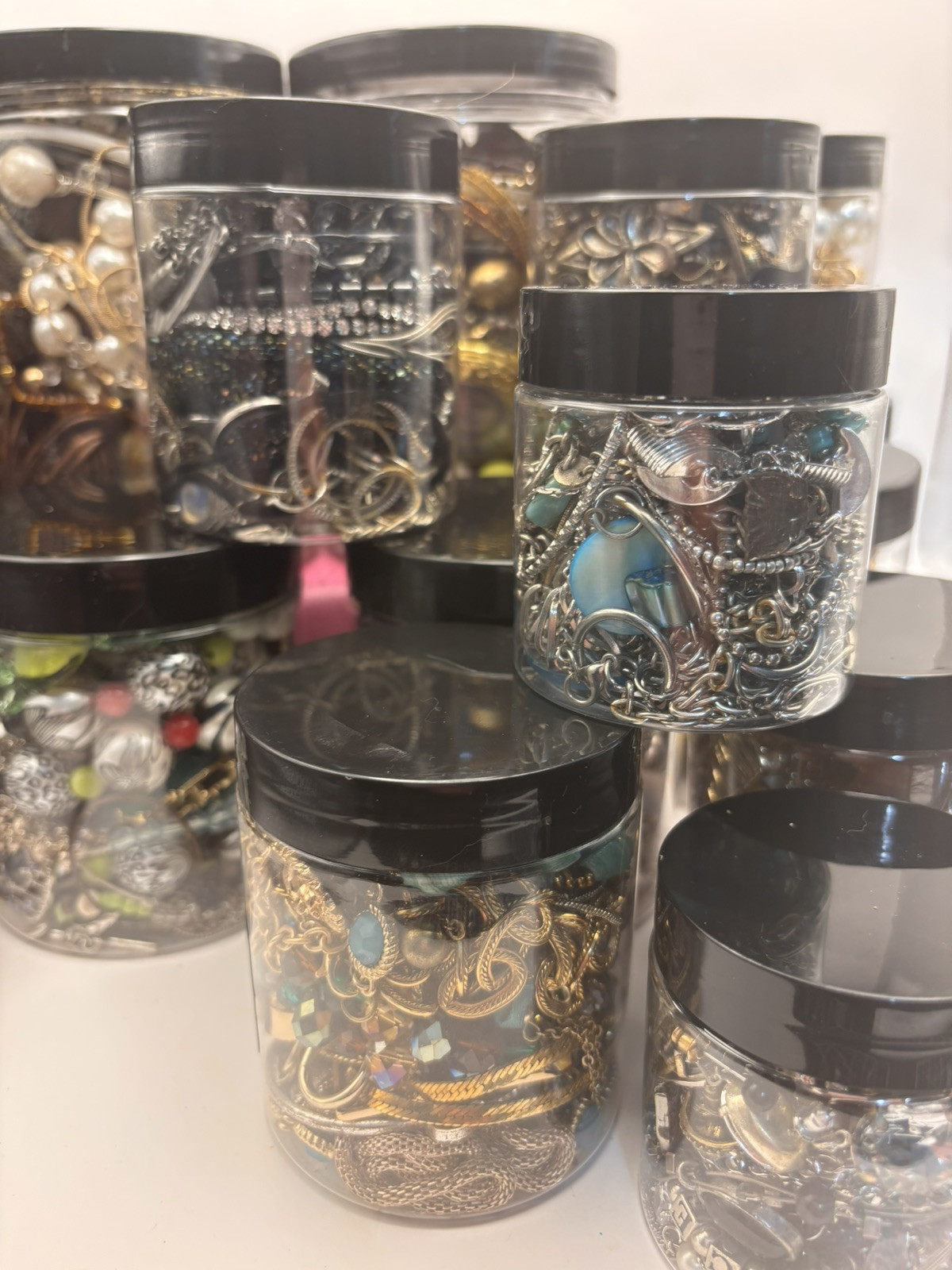 Mystery Jewelry Jar- All Wearable - No Junk Customization Available 2 Sizes