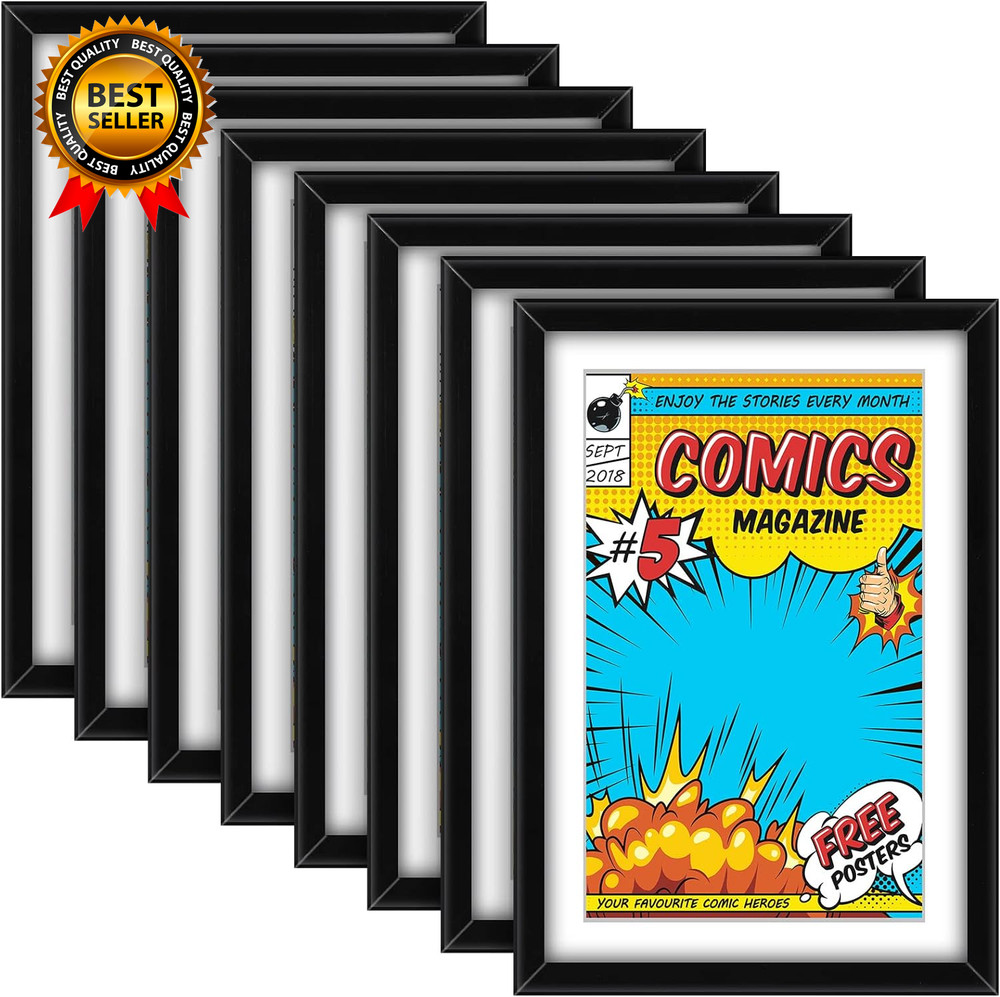 8 Pack Comic Book Frame UV Protection Comic Picture Magazine Frames Fits Current