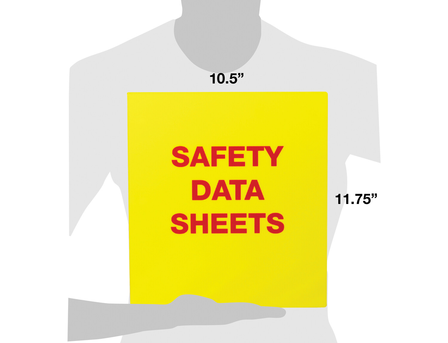 SDS Safety Data Sheet Binder, 1" Capacity, Polypropylene Rings, Fully Enclosed