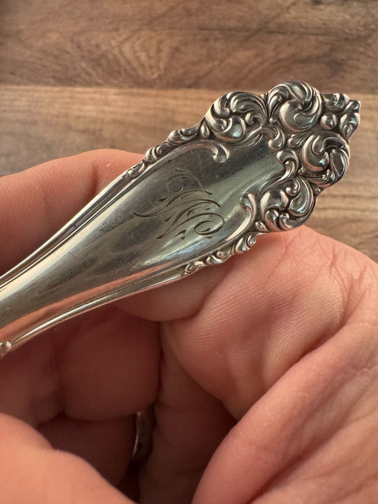 Holmes & Edwards Bonbon Scoop Casserole Server Spoon Imperial Pattern Monogram