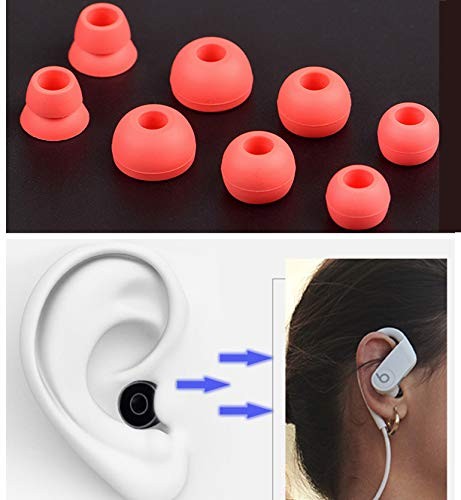 Learsoon PB3.0 Replacement Silicone Ear Tips PB2.0 Earbuds large, Red
