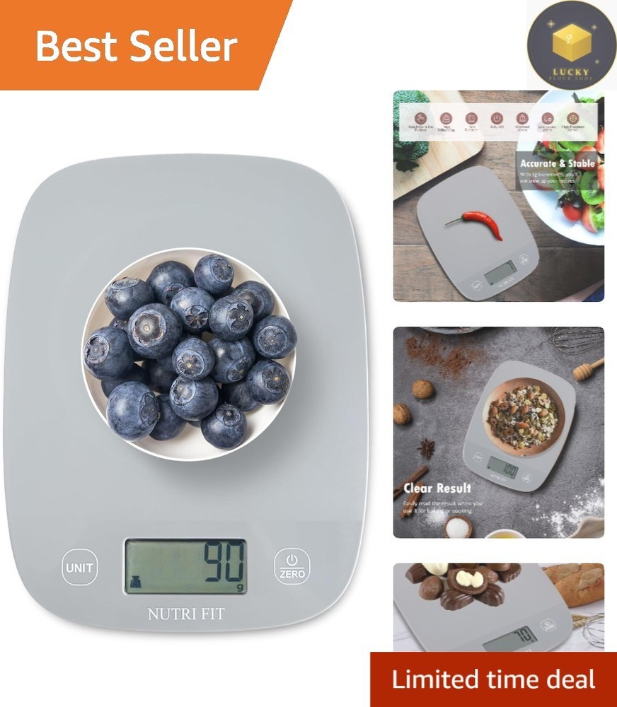 Precision Cooking Scale - 11lb Capacity with Large LCD Display and Tare Function