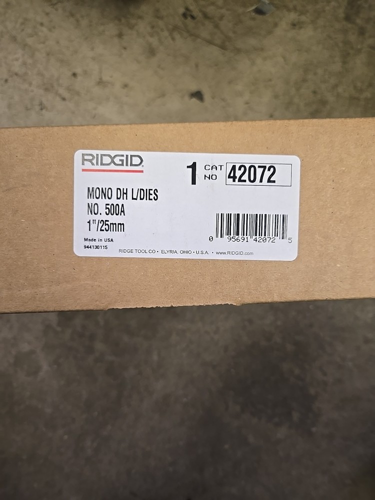 Ridgid 42072 1" Model 500 Pipe Threading Die Head