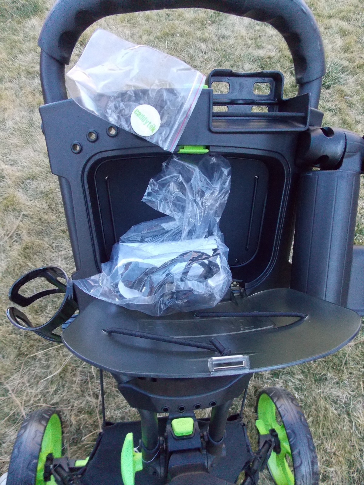 New CaddyTek Golf CaddyLite EZ Fold V8 3-Wheel Push Cart