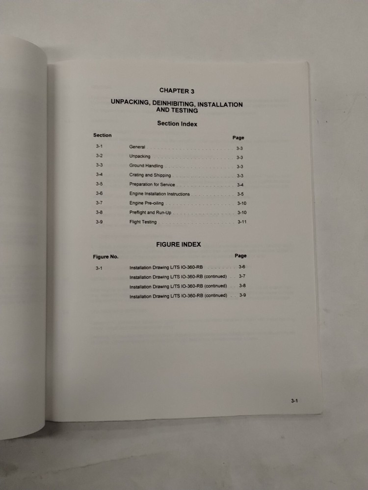 Continental Aircraft Engine Model L/TSIO-360-RB Operation & Installation Manual