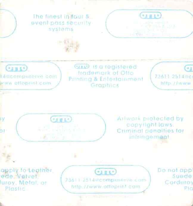 Neil Young Backstage Pass Green Guest Cloth Variant