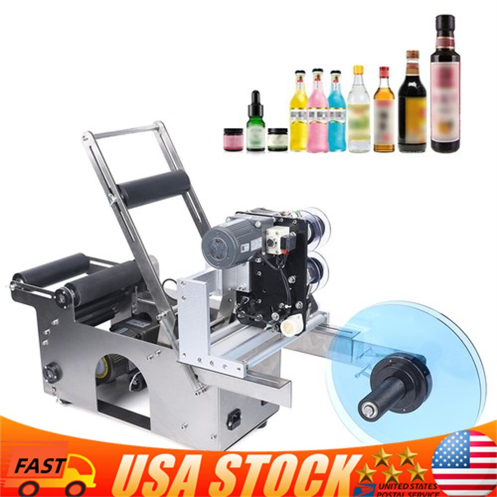 Professional Bottle Labeling & Coding Machine Desktop Semi-auto Bottle Labeller
