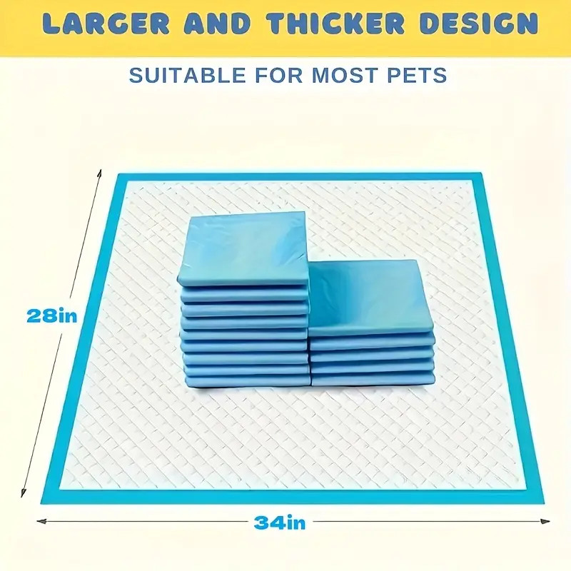 Dog and Puppy Training Pads, X-Large 28x34 inches 100 Count Dog Pee Potty