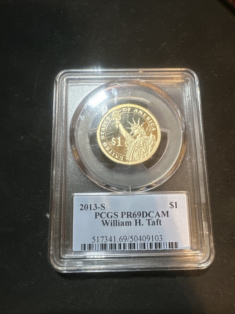 2013 S $1 William Howard Taft Dollar PCGS PR70DCAM