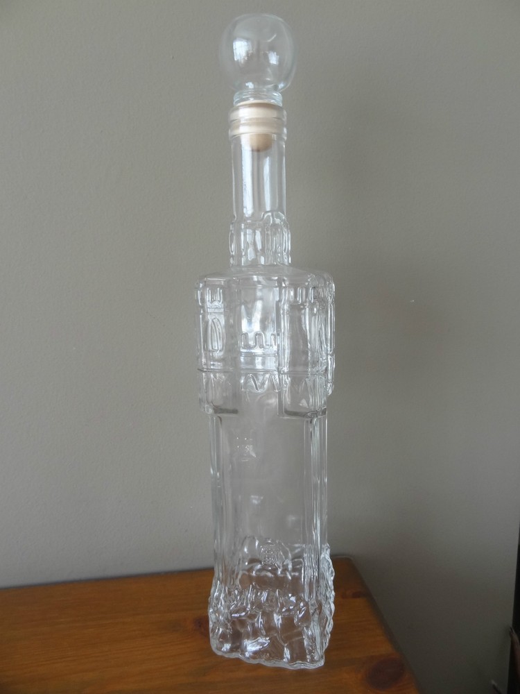 Tower  Shape Glass Bottle
