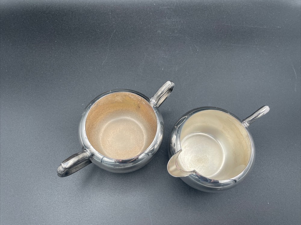 Silver plate FB Rogers Cream And Sugar Set.