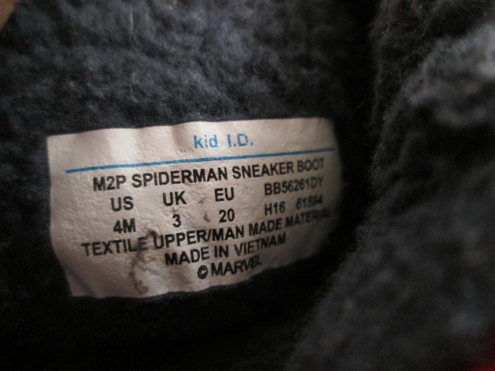 STRIDE RITE Winter Snow Boots Size 4 Sneaker Boot Red Spider-Man Made 2 play M2P