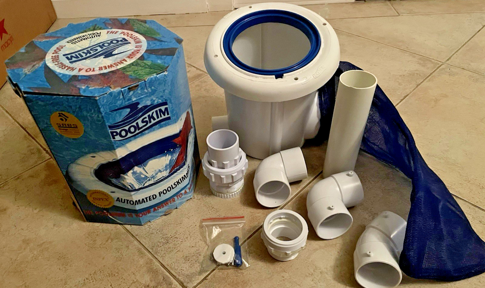 Poolskim Pool Surface Leaf Skimmer - Return Line Automated Surface Cleaner