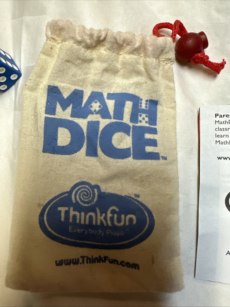Thinkfun Math Dice Jr Mental Game With Bag - Multi Player