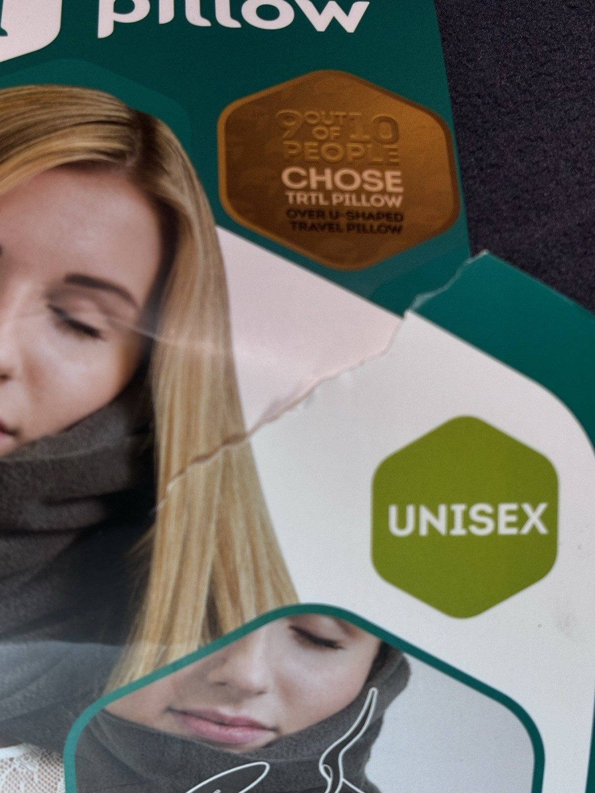 Trtl Travel Neck Pillow, Grey - Lightweight, Unisex Travel Neck Support