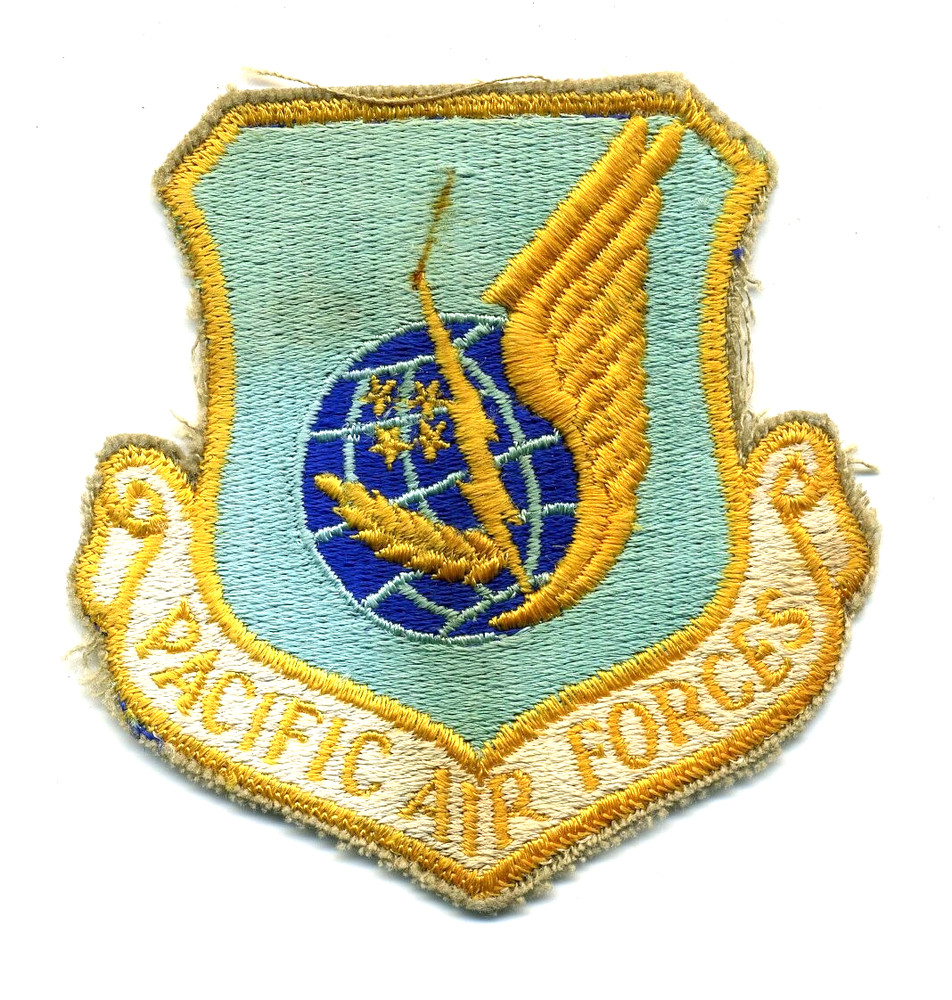 Vintage USAF PACIFIC AIR FORCES Patch PACAF 3" X 3"