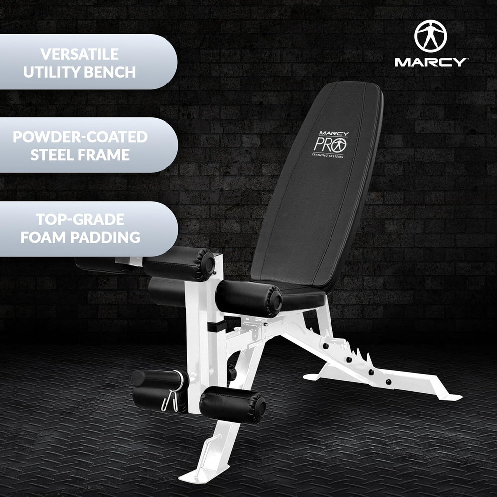 Adjustable Weight Bench W/Dual Leg Developer for Home Gym Workouts