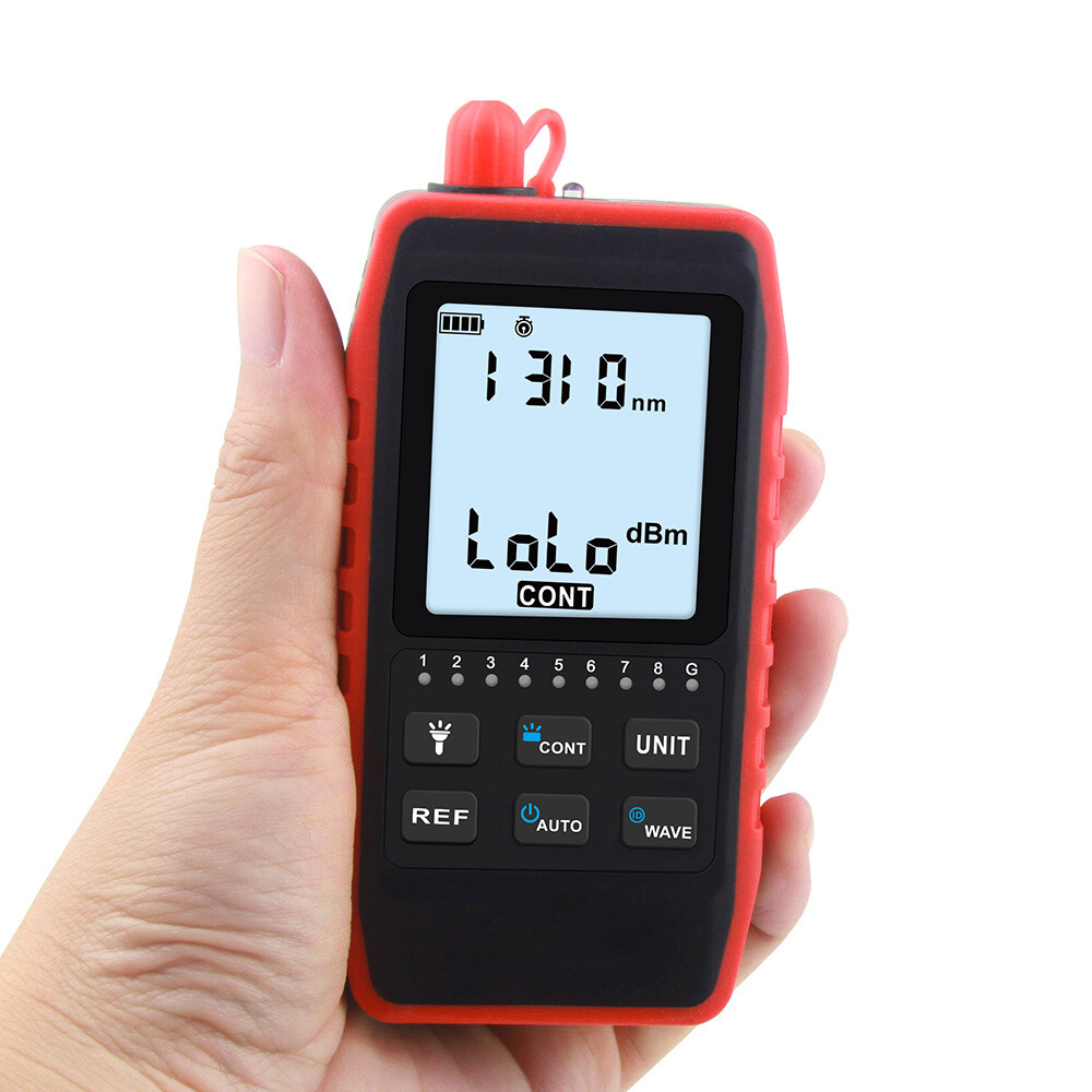 VXSCAN NF-908 Optical Power Meter RJ45 Network Test Portable Automatic Shutdown