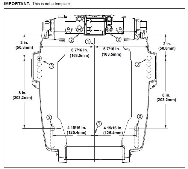 Outboard Boat Motor Mounting And Drilling Template