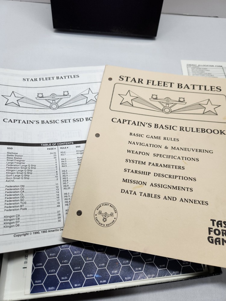 Star Fleet Battles Captains Edition Basic Star Trek Task Force complete Unpunch