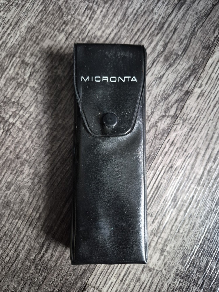 Vintage Micronta 30X Illuminated Microscope With Case WORKING