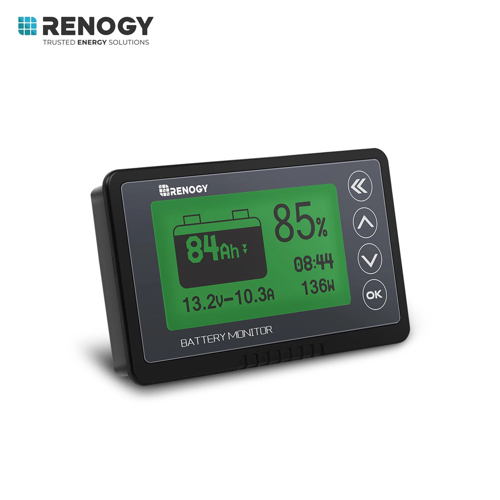 Renogy 500A Battery Monitor w/ Shunt Voltage Programmable Alarm 12V Tester