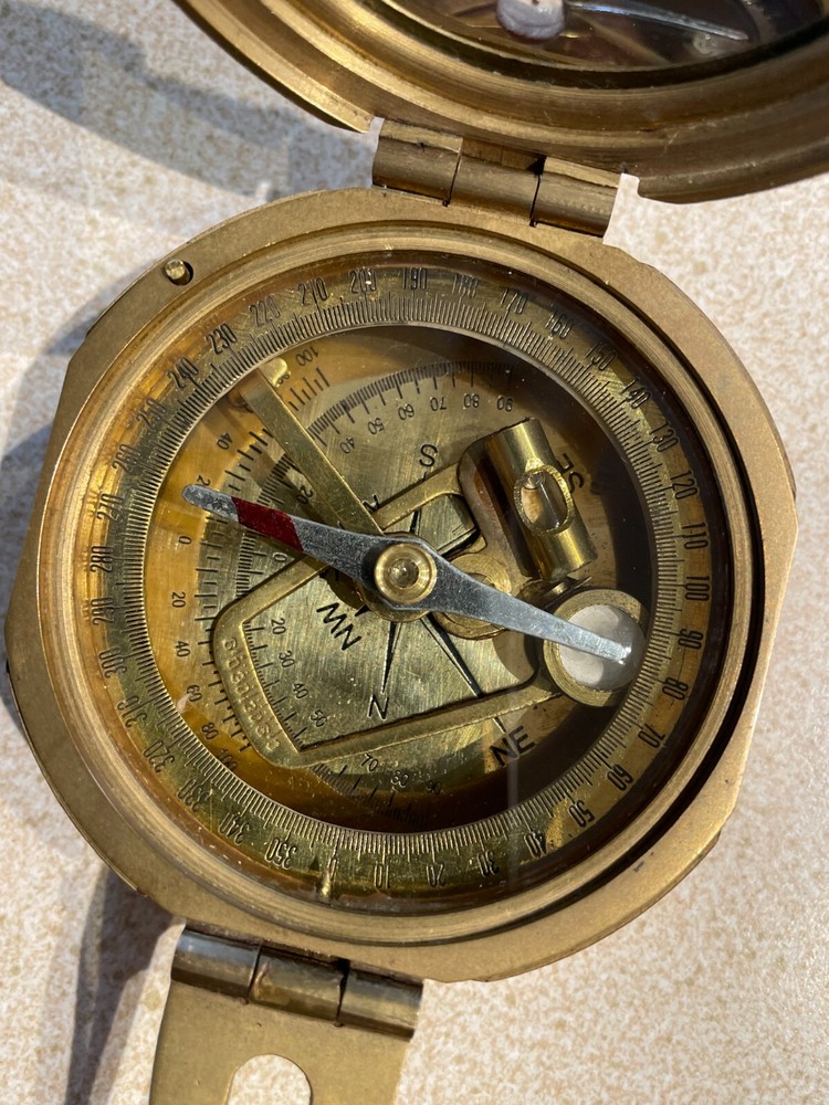 Brass Nautical Compass, fully functional