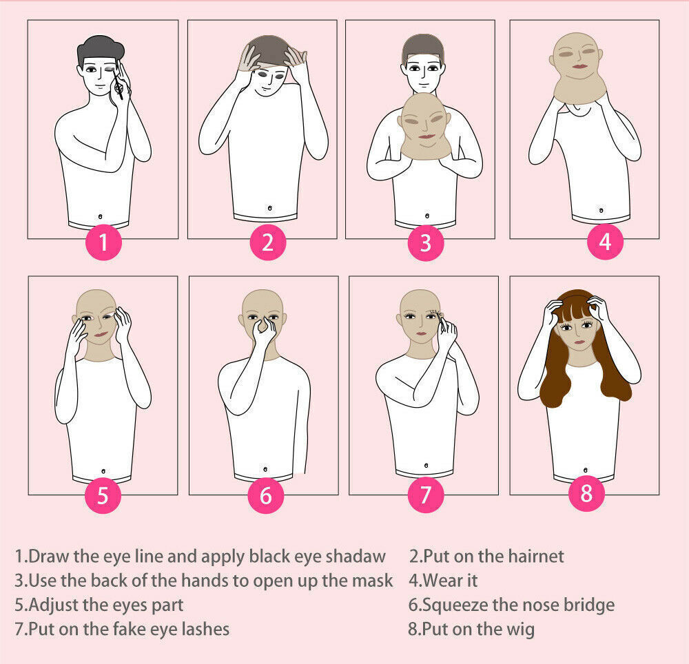 Roanyer Silicone Female Realistic Fancy Human Skin Mask Neck Cover Crossdresser