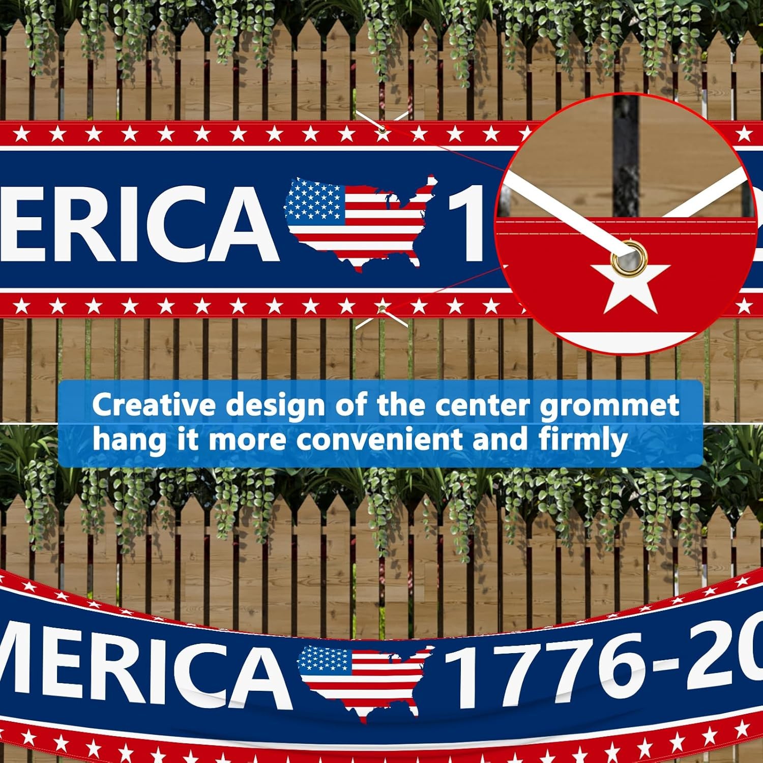 250th Anniversary Banner 120" x 20" America 1776-2026 USA 250 Years Birt