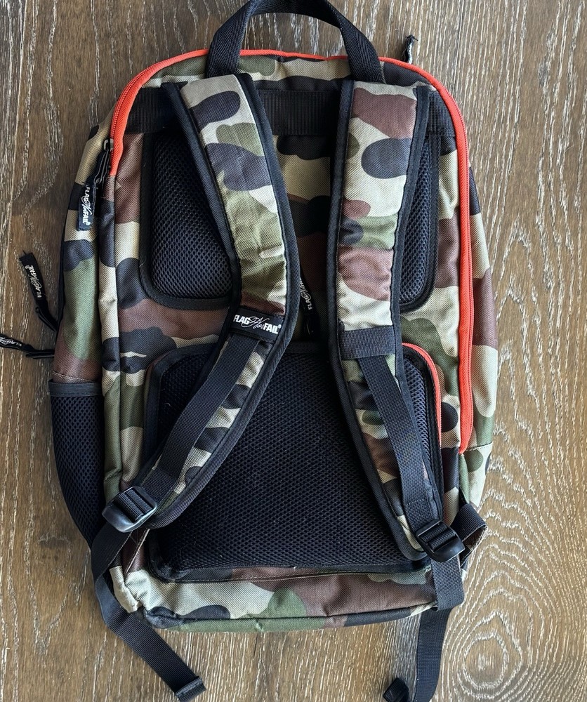 Flag Nor Fail Backpack Camo Bag Make History Multiple Pockets Waterproof Pouches