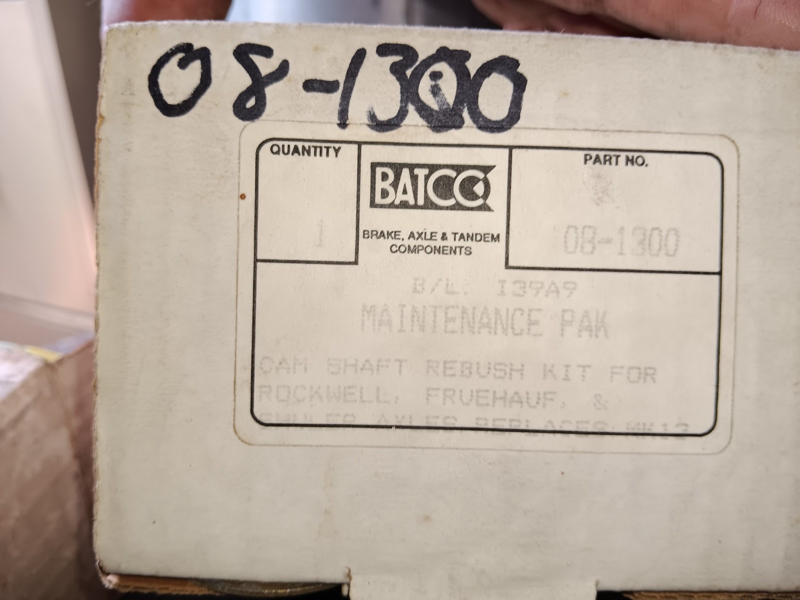 New Drum Brake S-Cam Bushing Kit Euclid E-1357 Same as Batco 08-1300