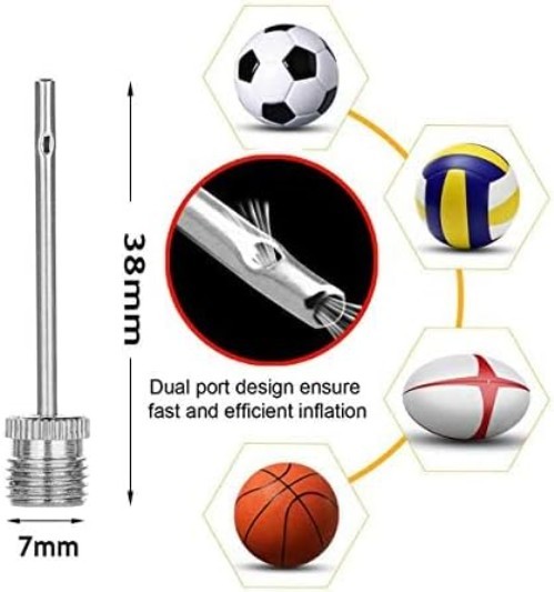 homepa 50pcs Air Pump Needle Air Inflation Needle for Basketball Soccer Ball
