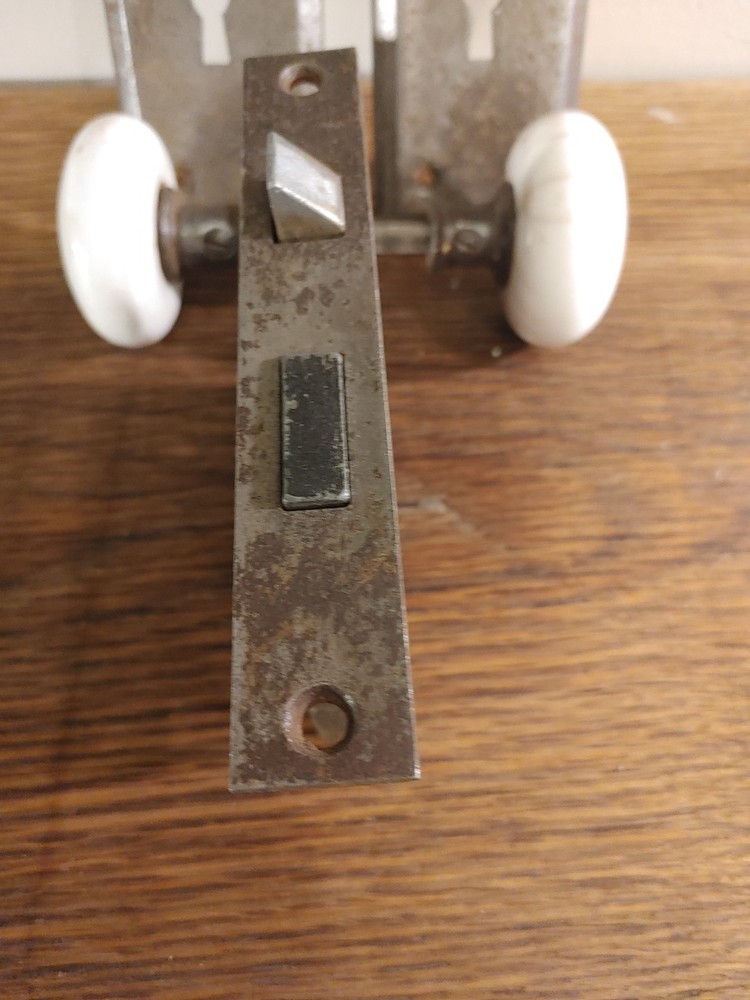 vintage mortise door lock set