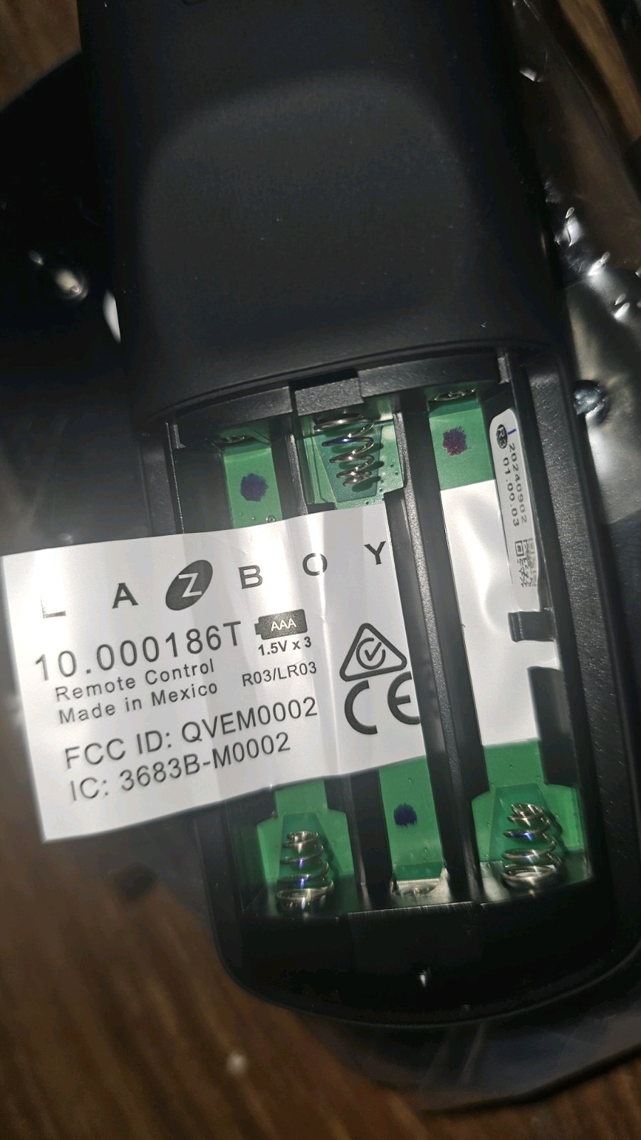 LAZ BOY Wireless Recliner Remote BRAND NEW With Lumbar Button 10.000186