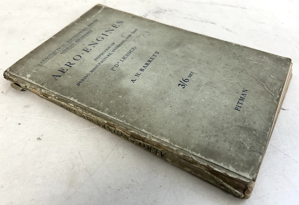 1940 Dated Aero-Engines D License Engineering Series Book, Pitman
