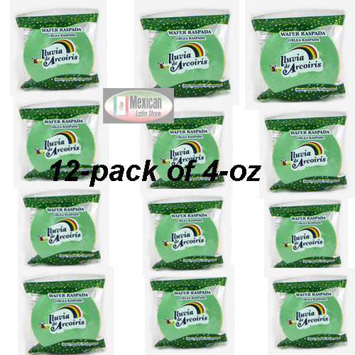 12x Oblea Arcoiris Raspada big size Net wt 48-oz
