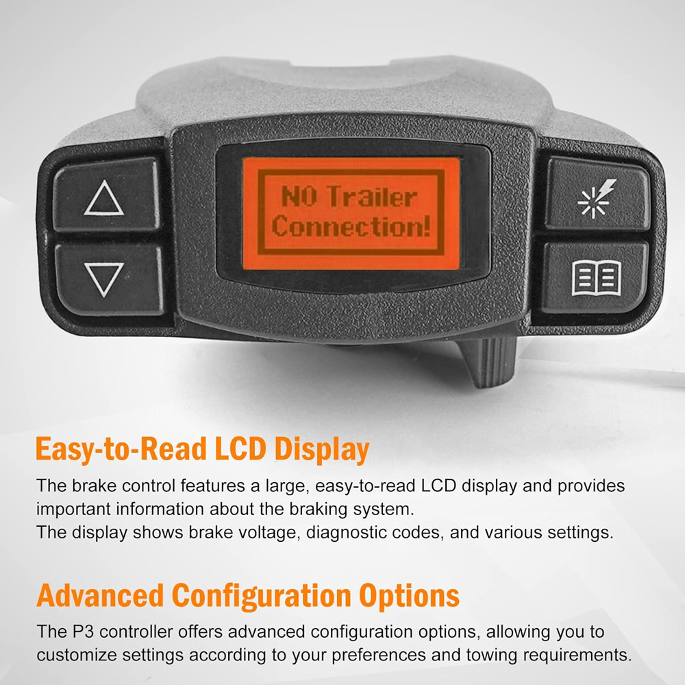 P3 Prodigy 90195 Electric Universal Trailer Brake Control Module Controller Box