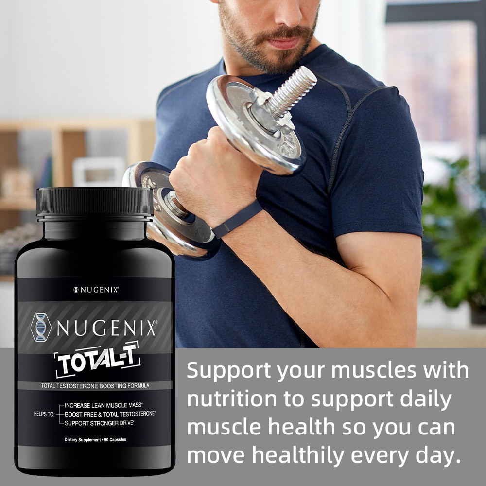 Nugenix Total-T Testosterone Booster 90 Capsules - Enhanced Endurance and Energy