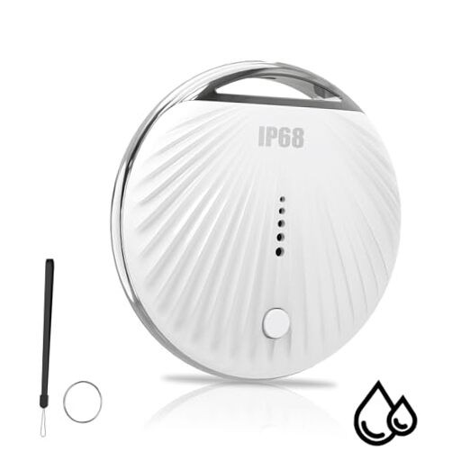 Air Tracker Tag, Smart Tag Bluetooth Tracker Works with Apple Find My White