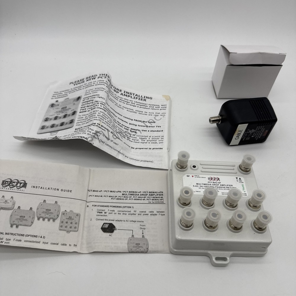 PCT-MA2-8P Multimedia Drop Amplifier