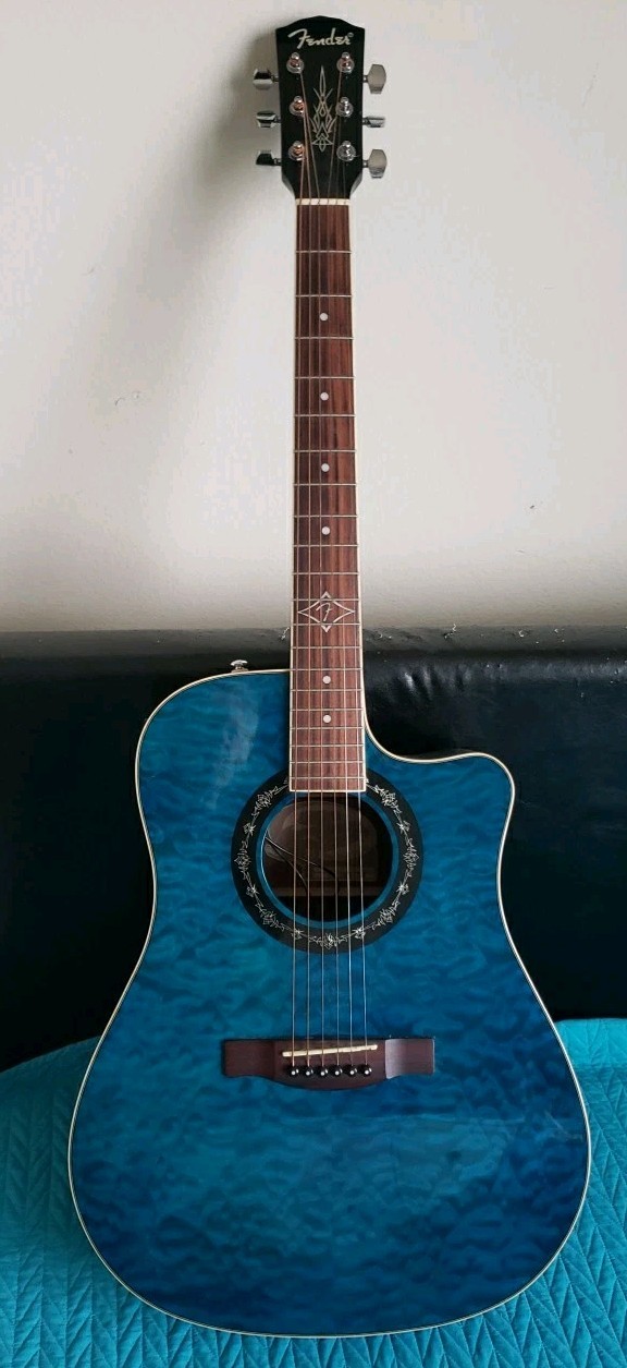 Fender T-bucket Electric Acoustic Guitar 300CE As-is