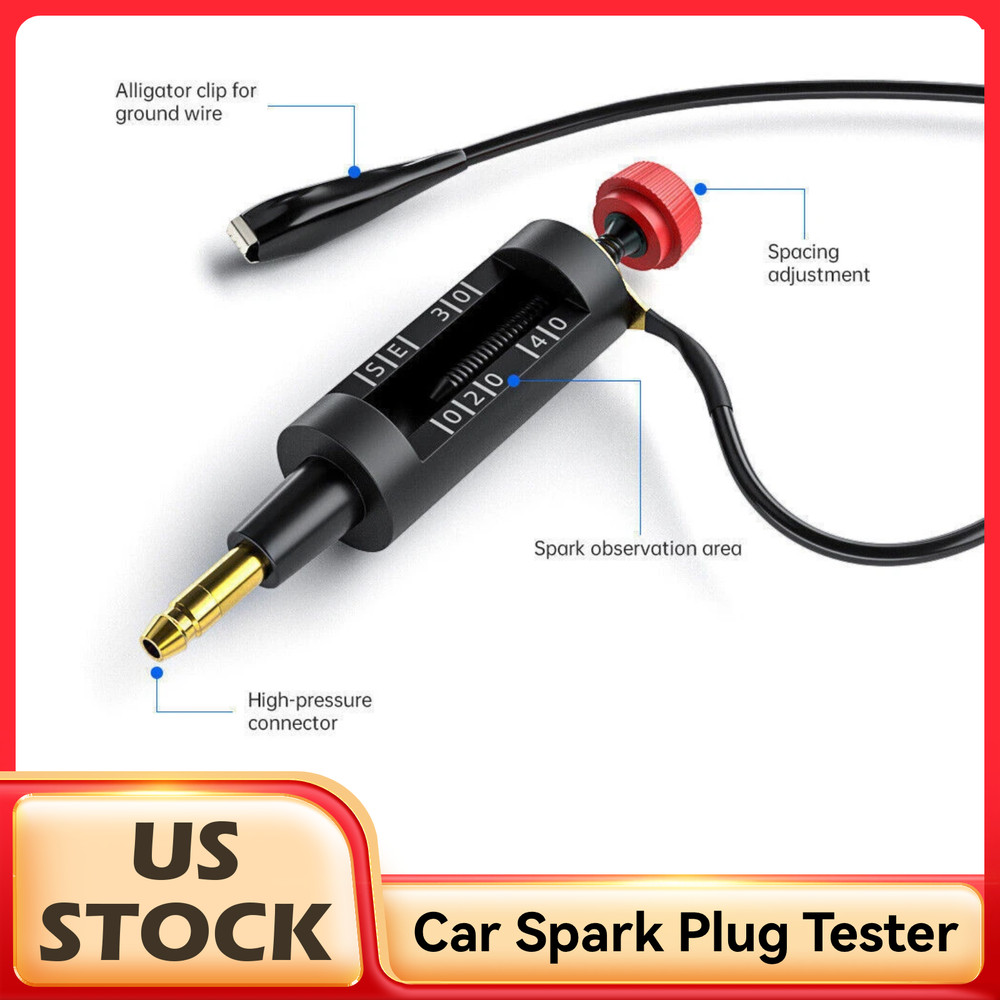 In Line Spark Plug Tester Ignition System Coil Engine Auto Diagnostic Test Tool