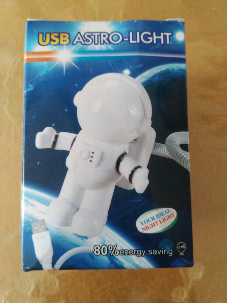 USB Astro Light Keyboard Night Light Flexible Lead Astronaut Laptop PC Notebook